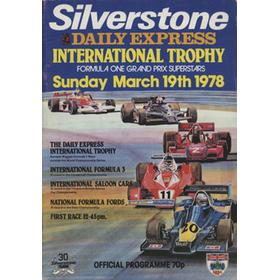 DAILY EXPRESS INTERNATIONAL TROPHY 1978 OFFICIAL PROGRAMME