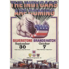 DAILY EXPRESS AND MAIL INDY CAR TROPHY 1978 OFFICIAL PROGRAMME