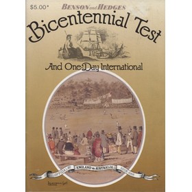 AUSTRALIA V ENGLAND 1988 (SYDNEY) BICENTENNIAL TEST CRICKET PROGRAMME