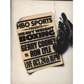 GERRY COONEY V RON LYLE 1980 - PROMOTIONAL PACK FOR HOSTS OF LIVE TV SCREENING