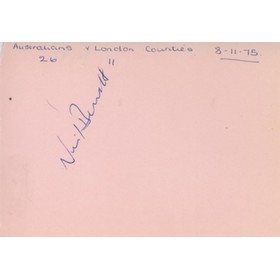 NEIL BENNETT (ENGLAND) RUGBY UNION AUTOGRAPH