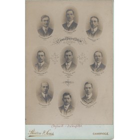 CAMBRIDGE UNIVERSITY CREW 1905 CABINET PHOTOGRAPH