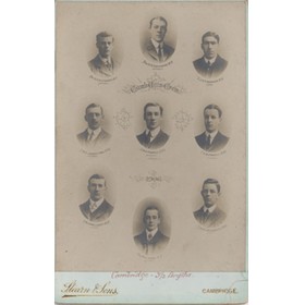 CAMBRIDGE UNIVERSITY CREW 1906 CABINET PHOTOGRAPH