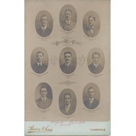 CAMBRIDGE UNIVERSITY CREW 1911 CABINET PHOTOGRAPH