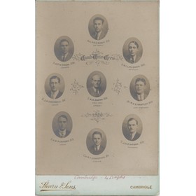 CAMBRIDGE UNIVERSITY CREW 1920 CABINET PHOTOGRAPH