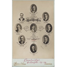 CAMBRIDGE UNIVERSITY CREW 1926 CABINET PHOTOGRAPH