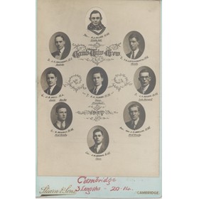 CAMBRIDGE UNIVERSITY CREW 1927 CABINET PHOTOGRAPH