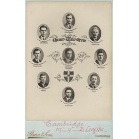 CAMBRIDGE UNIVERSITY CREW 1930 CABINET PHOTOGRAPH