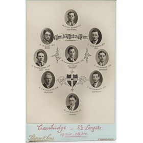 CAMBRIDGE UNIVERSITY CREW 1931 CABINET PHOTOGRAPH