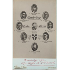 CAMBRIDGE UNIVERSITY CREW 1934 CABINET PHOTOGRAPH
