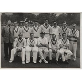 GLOUCESTERSHIRE 1953 CRICKET PHOTOGRAPH