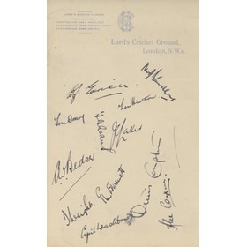 ENGLAND 1948 CRICKET AUTOGRAPHS