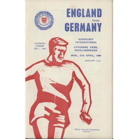 ENGLAND V GERMANY (SCHOOLS