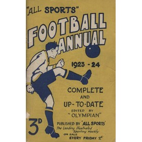 ALL SPORTS FOOTBALL ANNUAL 1923-24
