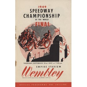 SPEEDWAY CHAMPIONSHIP OF THE WORLD 1949 - FINAL PROGRAMME