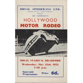 HOLLYWOOD MOTOR RODEO 1955 SOUVENIR PROGRAMME