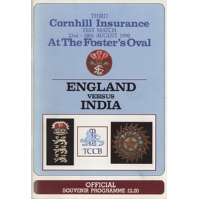 ENGLAND V INDIA 1990 (OVAL) CRICKET PROGRAMME