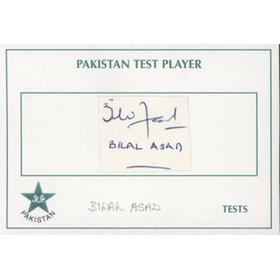 BILAL ASAD (PAKISTAN) CRICKET AUTOGRAPH