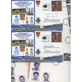PORTSMOUTH FOOTBALL CLUB FIRST DAY COVERS (X5)