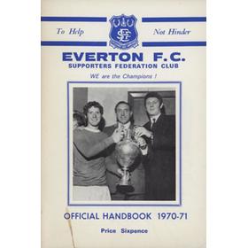 EVERTON FC 1970-71 OFFICIAL HANDBOOK