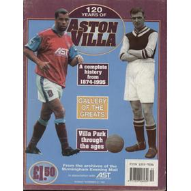120 YEARS OF ASTON VILLA - A COMPLETE HISTORY FROM 1874-1995