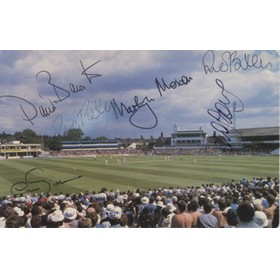 YORKSHIRE CRICKETERS 1980S/90S SIGNED POSTCARD