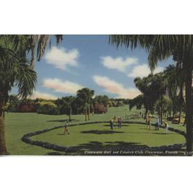 CLEARWATER GOLF AND COUNTRY CLUB (FLORIDA) GOLF POSTCARD