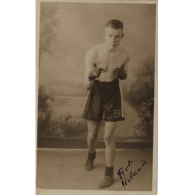 BOB ROWLANDS (SEAHAM) SIGNED BOXING PHOTOGRAPH