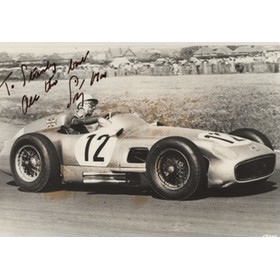 STIRLING MOSS SIGNED PHOTOGRAPH