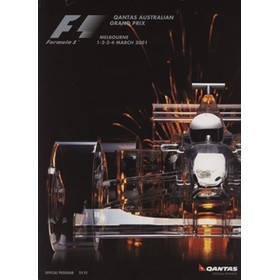 AUSTRALIAN GRAND PRIX 2001 MOTOR RACING PROGRAMME