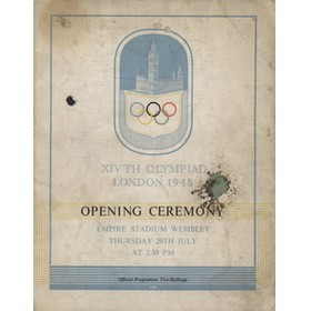 LONDON OLYMPICS 1948 OPENING CEREMONY PROGRAMME