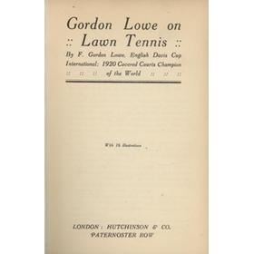GORDON LOWE ON LAWN TENNIS