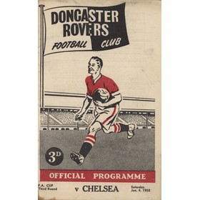 DONCASTER ROVERS V CHELSEA 1957-58 FOOTBALL PROGRAMME