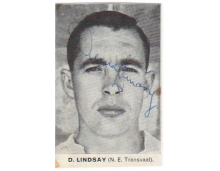 DENIS LINDSAY CRICKET AUTOGRAPH
