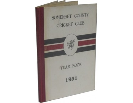 SOMERSET COUNTY CRICKET CLUB YEARBOOK 1931