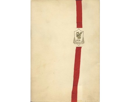 LIVERPOOL FIRST DIVISION CHAMPIONS 1964 SIGNED DINNER MENU