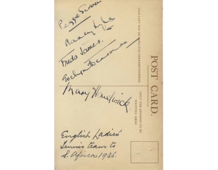 ENGLAND LADIES TENNIS TEAM TO SOUTH AFRICA 1936