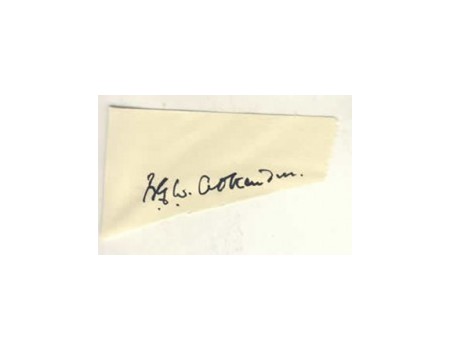 BERNARD ATKINSON CRICKET AUTOGRAPH