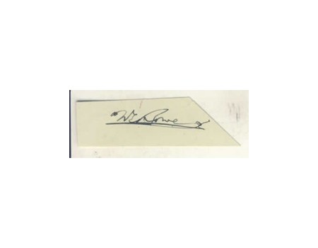BILL BOWES CRICKET AUTOGRAPH
