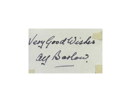 ALFRED BARLOW CRICKET AUTOGRAPH