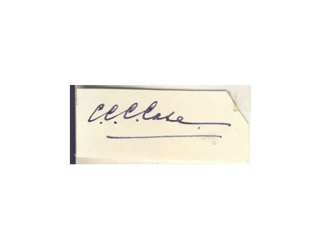 CECIL CASE CRICKET AUTOGRAPH