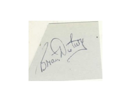BRIAN DISBURY CRICKET AUTOGRAPH