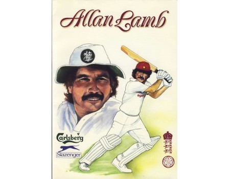 ALLAN LAMB 1988 (NORTHAMPTONSHIRE) SIGNED CRICKET BENEFIT BROCHURE