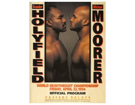 EVANDER HOLYFIELD V MICHAEL MOORER 1994 BOXING PROGRAMME
