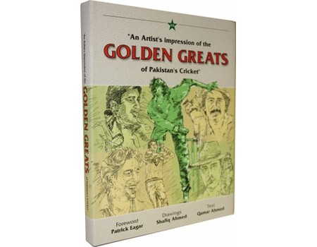 AN ARTISTS IMPRESSION OF THE GOLDEN GREATS OF PAKISTAN CRICKET
