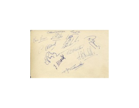 CHELTENHAM TOWN 1950S SIGNED ALBUM PAGE