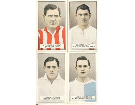 FAMOUS FOOTBALLERS (BROWN BACK) 1926 (GALLAHER) CIGARETTE CARDS