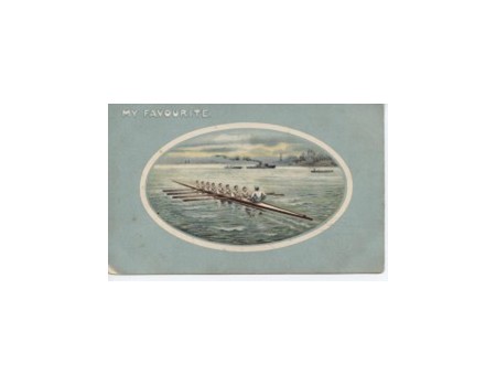 ROWING EIGHT 1907 POSTCARD