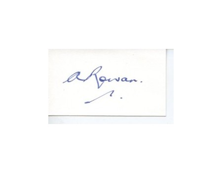 ATHOL ROWAN CRICKET AUTOGRAPH