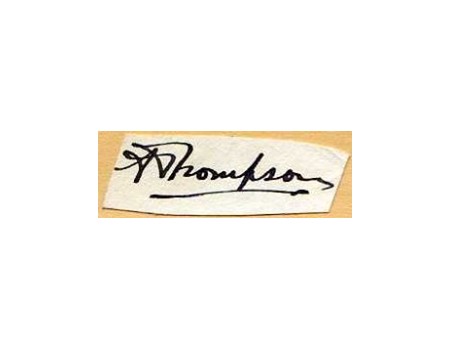 ALEXANDER RICHARD THOMPSON CRICKET AUTOGRAPH